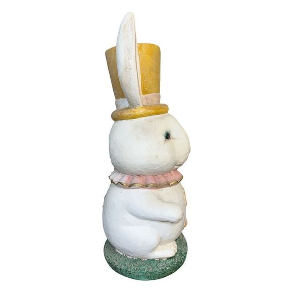 Vintage Ceramic Wonderland Statuary 14” White Rabbit Easter Home Decor - Picture 3 of 14